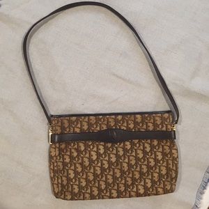 vintage Dior trotter clutch/shoulder bag